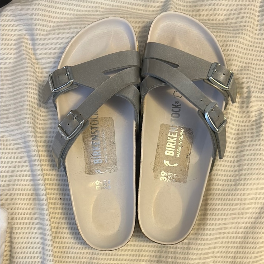 Birkenstock Gray Double Strap Sandals